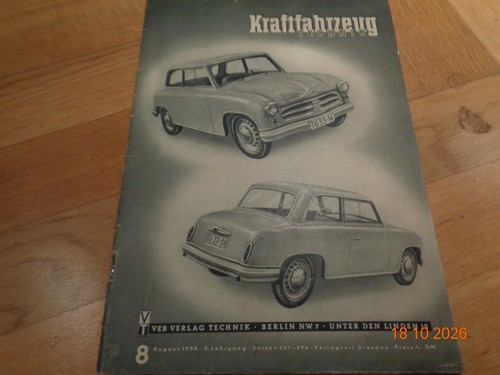 Kraftfahrzeugtechnik 1955 - kraftfahrzeugtechnik, 8/1955