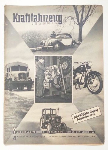 Ddr zeitschrift kraftfahrzeug - ddr,