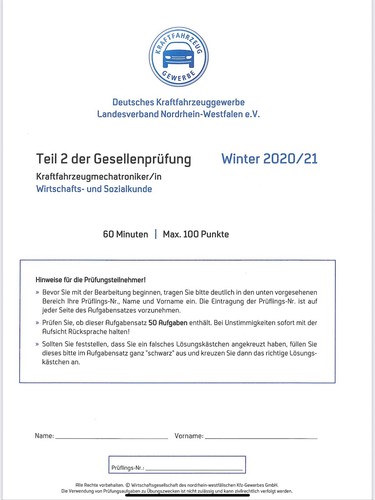 Prüfungsvorbereitung