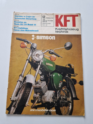 Kft kraftfahrzeugtechnik ddr - kft, kraftfahrzeugtechnik.